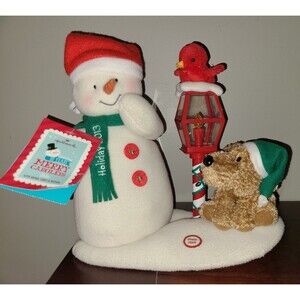 NEW Hallmark 2013 Jingle Pals Snowman & Dog Lamp Post Animated Musical NWT